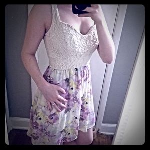 2 for $12 Candie's heart back floral dress